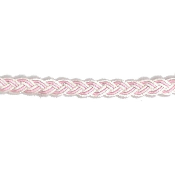 Passamaneria -Treccia  Lino e Cotone - Rosa